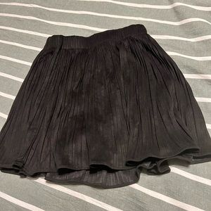 Boutique brand black pleated skirt, size small